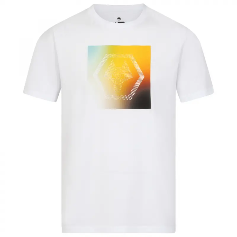 Wolverhampton Wanderers Shop | Gradient Box T-Shirt – White Wolverhampton Wanderers Merchandise